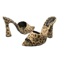 Saint Laurent, Ponto, Sandals, Leopard Velvet, Natural...