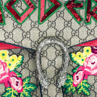 Gucci, Dionysus, shoulder bag, GG Supreme Monogram, embroidered, medium size, buckle defective.