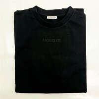 MONCLER T-Shirt, Black, S, printed back, fashionable design, high-quality fabric, ideal for leisure.
