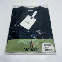 MONCLER T-Shirt, Black, S, printed back, fashionable design, high-quality fabric, ideal for leisure.