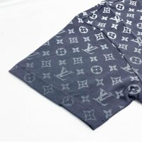 Louis Vuitton T-shirt, size S, cotton, color gradient volcanic ash grey, casual style, high-quality workmanship, comfortable.