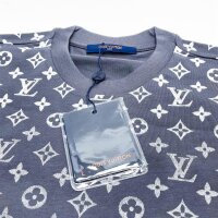 Louis Vuitton T-shirt, size S, cotton, color gradient volcanic ash grey, casual style, high-quality workmanship, comfortable.