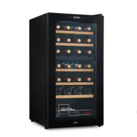 MOA Wine Cooler, 28 bottles, 2 temperature zones, black,...