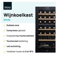 MOA Weinkühler, 28 Flaschen, 2 Temperaturzonen,...
