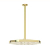 Vola 060A, Runde Kopfbrause, 60 mm, mit Kratzern, ¾" Anschluss, inkl. Abdeckrosette 001, hochwertig und funktional.