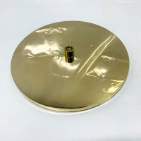 Vola 060A, Runde Kopfbrause, 60 mm, mit Kratzern, ¾" Anschluss, inkl. Abdeckrosette 001, hochwertig und funktional.