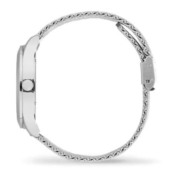 Ice-Watch Herrenuhr Steel Solar M, grüne Ziffern, Edelstahl, Solarbetrieb, sportliches Design, wasserdicht, langlebig.