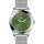 Ice-Watch Herrenuhr Steel Solar M, grüne Ziffern, Edelstahl, Solarbetrieb, sportliches Design, wasserdicht, langlebig.