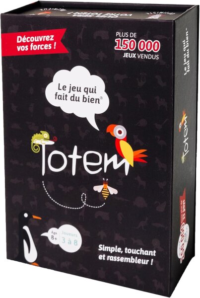 Totem French Original, Game No. 12345, board game, interactive language development, for 2-6 players, ages 8 and up.