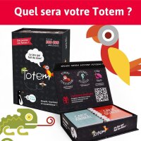 Totem French Original, Game No. 12345, board game, interactive language development, for 2-6 players, ages 8 and up.