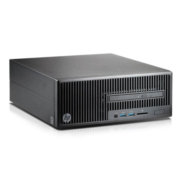 HP 280 G2 SFF, Core i3 6100 3.7GHz, 4GB RAM, 500GB HDD, DVD-RW, HD Graphics 530, Win 10 Pro, gebraucht mit Kratzern und Dellen.