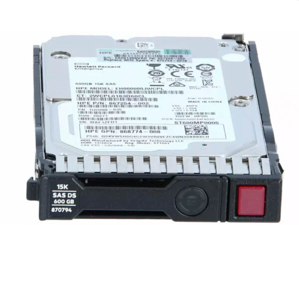 HPE 870794-001 HP Enterprise Hard Drive 600 GB Hot-Swap 2.5" SFF (6.4 cm)