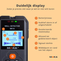 Maka MK10 pipe locator, precise pipe locating, robust design, easy handling, ideal for construction projects.