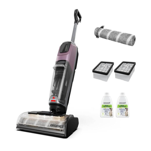 BISSELL Crosswave OmniForce EdgeFind 4325N, cordless vacuum cleaner with mopping function, LED lights, ZeroGap cleaning, 350m² multi-area cleaning.