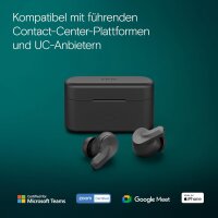 EPOS ADAPT E1, Kabellose In-Ear-Kopfhörer, Hybrides ANC, Multi-Point Bluetooth, 50H Akku, IPX5 wasserfest, USB-C Dongle.