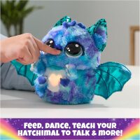 Hatchimals Alive, Mystery Hatch Draggle, interaktives Überraschungsspielzeug mit Nebel, Lichtern und Geräuschen, für Kinder.