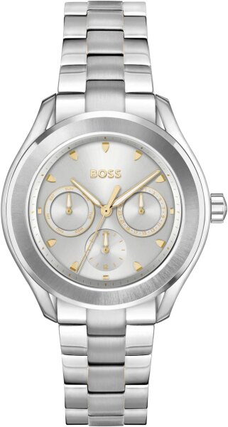 BOSS LIDA 1502747 Quarz Uhr Damen, Multi Zifferblatt, Edelstahlarmband, elegantes Design, vielseitig einsetzbar.