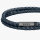 BOSS, 1580494M, bracelet, double braided leather, dark blue, stylish and robust.