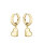 BOSS Gold Huggie Hoop Earrings 1580641, earrings, heart pendant, elegant design, size ONESI, fashionable and versatile.