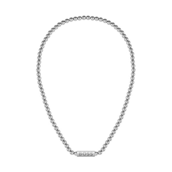 BOSS Sphere necklace 1580656, metal, stainless steel, silver, elegant design, timeless style, ideal for any occasion.