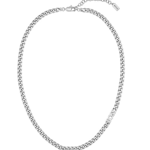 BOSS KASSY 1580571 Womens necklace, stainless steel, 40.6cm, silver, elegant and timeless.