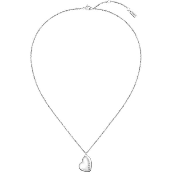BOSS HONEY womens necklace 1580573, stainless steel, 46cm, pendant, white gold, elegant and stylish.