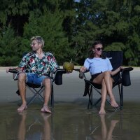 KingCamp Campingstuhl 136 kg, Klappstuhl mit...