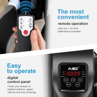 AODI Under-Desk Elliptical Trainer, Leg Trainer, Quiet, Portable, Adjustable Speed, Remote Control, Ideal for Home Office.