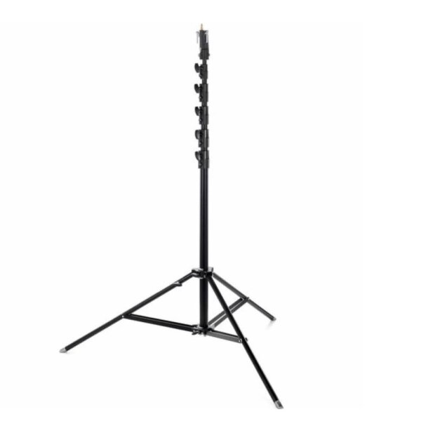 Manfrotto 269HDBU, Super Giant Stand, professioneller Lichtstativ, max. Höhe 4,5 m, stabil, robust, ideal für Studio- und Outdoor-Einsätze.