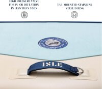 ISLE Switch, hybrid kayak, 2-in-1, inflatable, including kayak seat, paddle, hand pump, travel bag, versatile and portable.