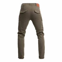John Doe Pant Defender Mono Olive, motorcycle trousers, 34/34, robust, water-repellent, breathable, CE-certified.