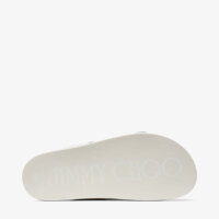 JIMMY CHOO Fayence Sandalen, Leder, Gr. 39, Latte, elegante Damenschuhe mit hochwertiger Verarbeitung und stilvollem Design.