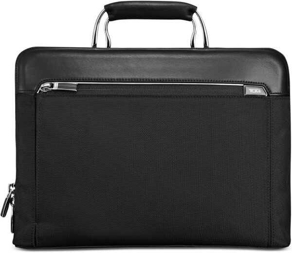 Tumi Herren-Portfolios, Modell 0255000D2, Aktentasche, Halifax-Stil, elegante Lederverarbeitung, praktische Fächer.