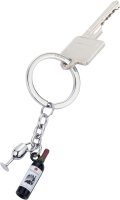 TROIKA BORDEAUX Keyring, die-cast metal, glossy, with...