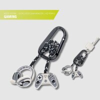 TROIKA GAMING Keyring, 2 pendants (controller, headset),...