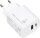 TROIKA Charge-X Duo 20, charging plug, 20W, USB-C & USB-A, simultaneous charging, GaN fast charging, plastic, white.