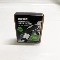 TROIKA, TOR40/SI, Flashlight, LED, USB rechargeable, Metal/Plastic, Original TROIKA