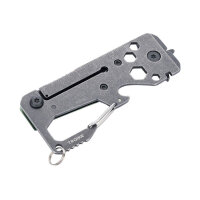 TOOLINATOR CARD, Mini-Werkzeug, 10 Funktionen, Grün, kompakt, vielseitig, ideal für unterwegs, praktische Handhabung.