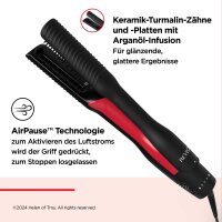 REVLON ONE-STEP™ Air Straight RVDR5330E, 2-in-1 Heißluft-Haarglätter, Keramik-Turmalin, Arganöl-Infusion, schonendes Trocknen und Glätten.