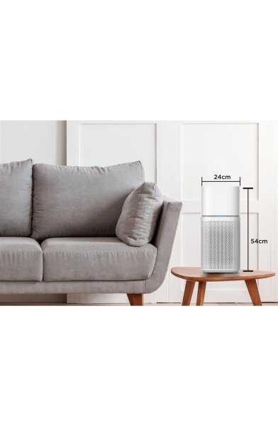 HANSEATIC Luftreiniger KJ400, 35W, Digitalanzeige, Top Filtersystem, Ionentechnologie, ideal für Allergiker.