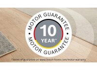 BOSCH Series 8 BGL8XPER vacuum cleaner, allergy-friendly, hygiene filter, XXL upholstery nozzle, quiet, long cable, blue.