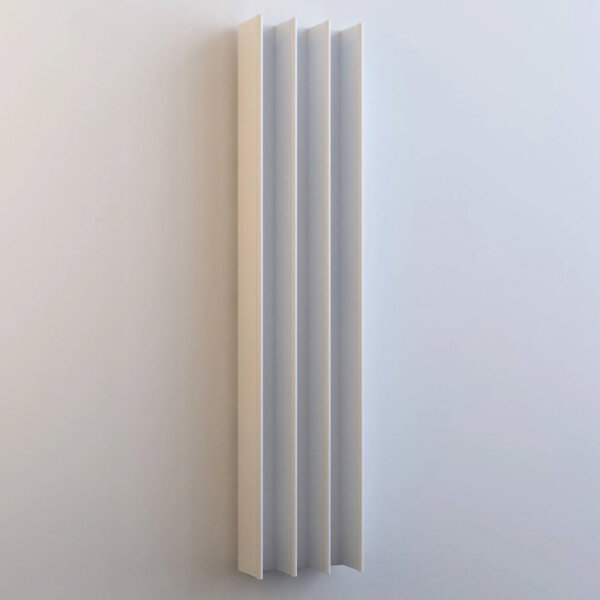 Eskimo Gordon Handtuchwärmer, 20x100cm, vertikal, platzsparend, ideal für Badezimmer, Farbe: Weiss.