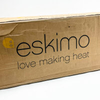 Eskimo Gordon Handtuchwärmer, 20x100cm, vertikal, platzsparend, ideal für Badezimmer, Farbe: Weiss.