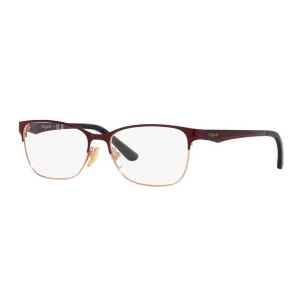 VOGUE EYEWEAR VO3940 Brille, Größe 54, Rosegold, modisches Design, UV-Schutz, leichtes Gestell, ideal für jeden Anlass.