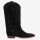 SHILOH Cowboy Boots, EU 37, Boots, Midnight Daim Noir, Black, elegant design, high-quality material, ideal for leisure.