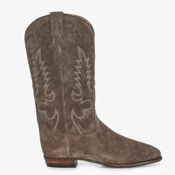 SHILOH Cowboy Boots, EU 37, Boots, Midnight Daim Mocha in Grey, stylish and comfortable.