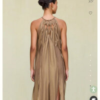 Cult Gaia Aditi Gown M, Gold, elegantes Abendkleid mit fließendem Design und schimmerndem Finish.