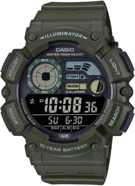 Casio Herren Digital Quarz Armbanduhr, Modell: nicht angegeben, Produkttyp: Armbanduhr, Merkmale: vielseitig, wasserdicht, LED-Display.