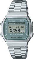 Casio, A168WG-9, digital watch, light grey, classic...