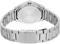 Casio unisex wristwatch, quartz, stainless steel/red, sporty, waterproof, durable, modern design, versatile.